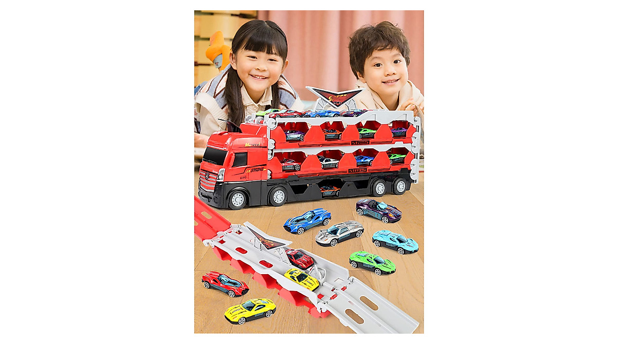 Mega Hauler Truck Toy - Transforming Race and Carrier