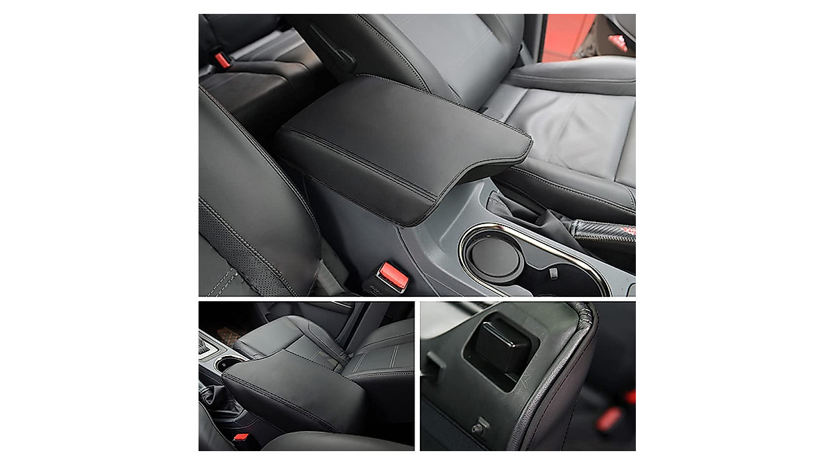 INTGET Leather Armrest Cover for Ford Ranger 2019-2023 Protect ...