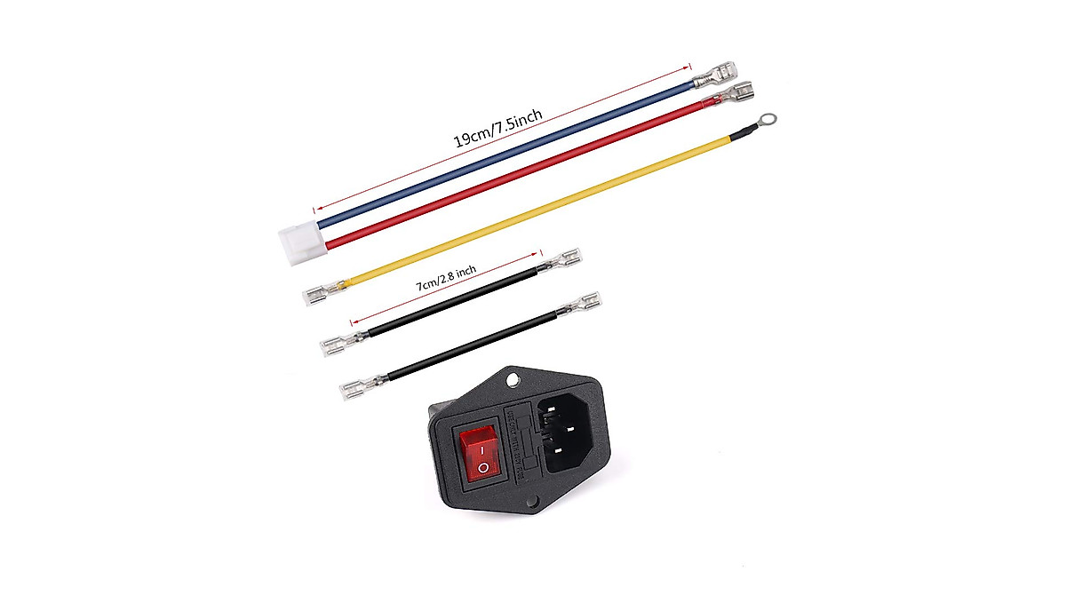URBEST Inlet Module Plug with Switch – 5A Fuse Power Socket