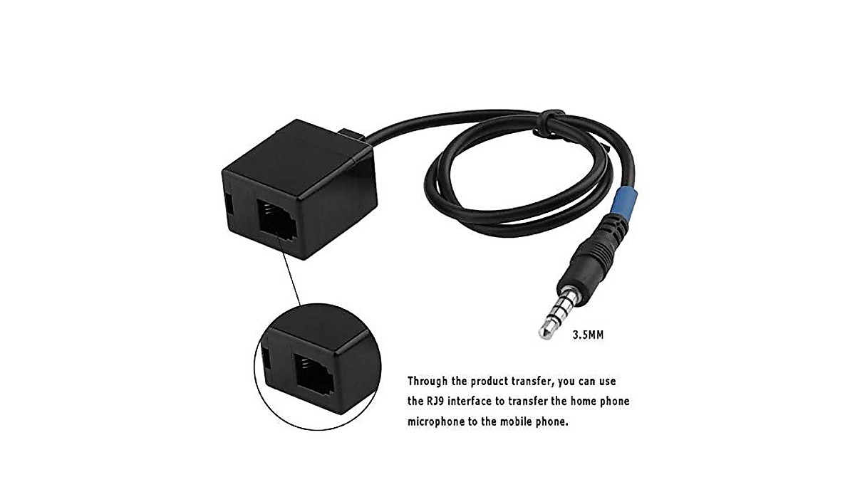 AVIMABASICS RJ9 to 3.5mm Adapter for Smartphones