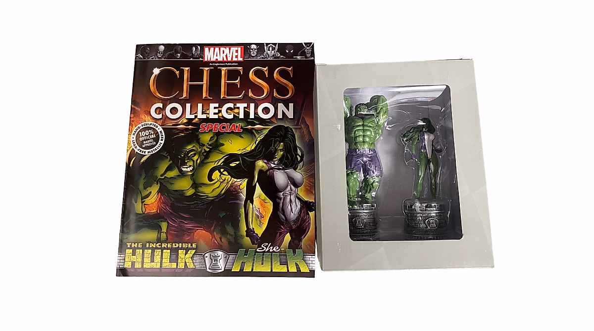 Marvel Chess Collection Hulk & She-Hulk Rook Set - Limited Edition ...