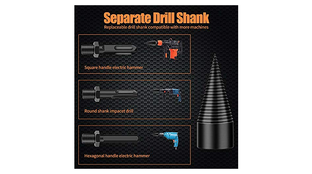 Heavy Duty Wood Splitter Drill Bits for Fast Log Splitting
