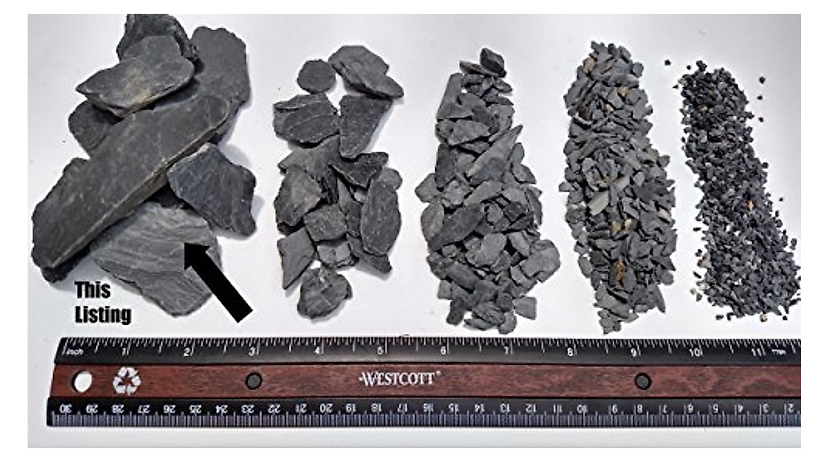 Natural Slate Stones for Miniature Gardens and Aquariums