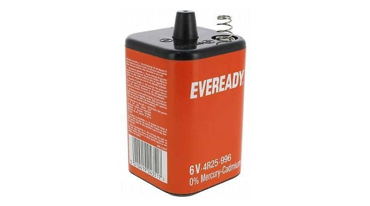 Eveready 4R25 6V Carbon Zinc Battery - Reliable Power for Lanterns