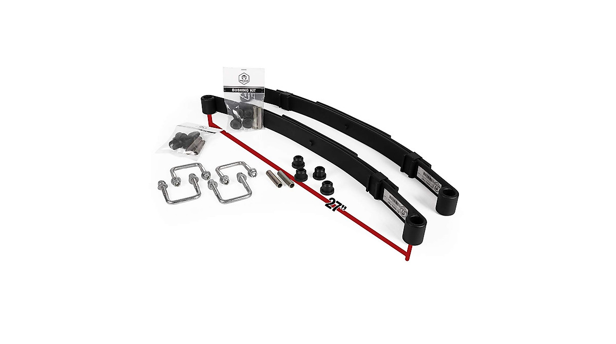 EZGO TXT Heavy Duty Rear Leaf Spring Kit - Smoother Ride Upgrade