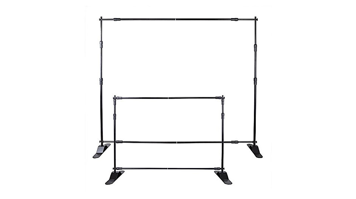 VEVOR 8x8 Ft Heavy Duty Backdrop Stand for Photography & Trade Shows