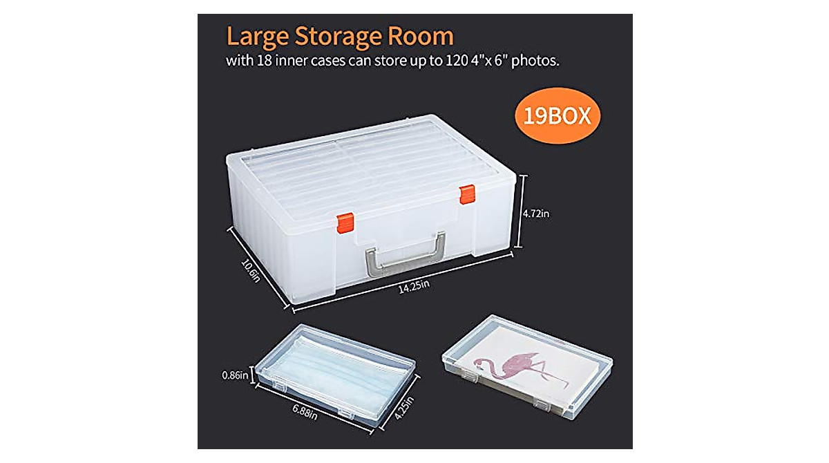 Photo Storage Box 4x6 - Keep 1,800 Photos Organized & Safe