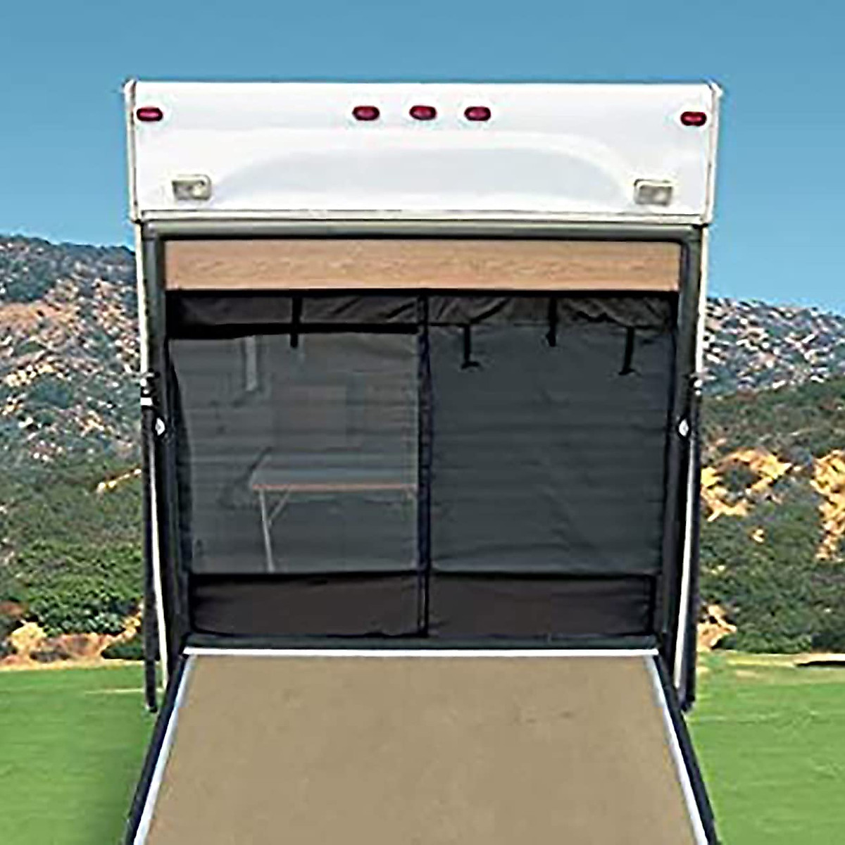 Quick Release Cargo Storage Walls For Motorhomes Reference: Universal Add A Wall Xl Black For Rvs