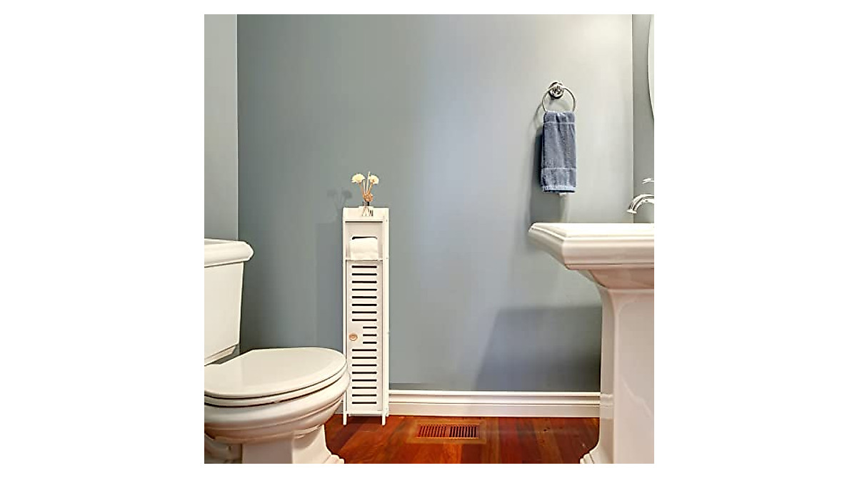 DOEWORKS Small Bathroom Storage Stand for Narrow Spaces