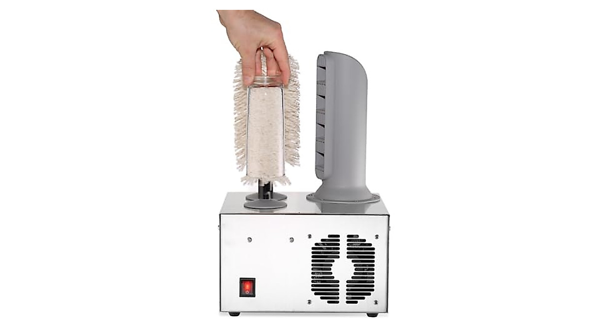 Stainless Steel Electric Wine Glass Polisher – Commercial 8-Head Instant Drying Machine With Removable Brushes For Restaurants & Hotels