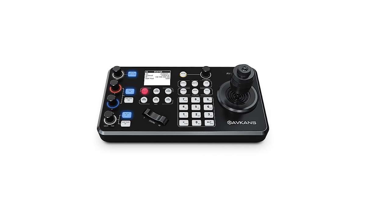 AVKANS PTZ Camera Joystick Controller with 4D Joystick & NDI Support