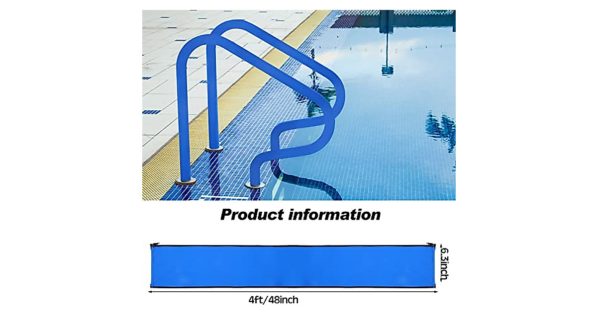 Secure Your Pool Handrails with Blue Railing Covers
