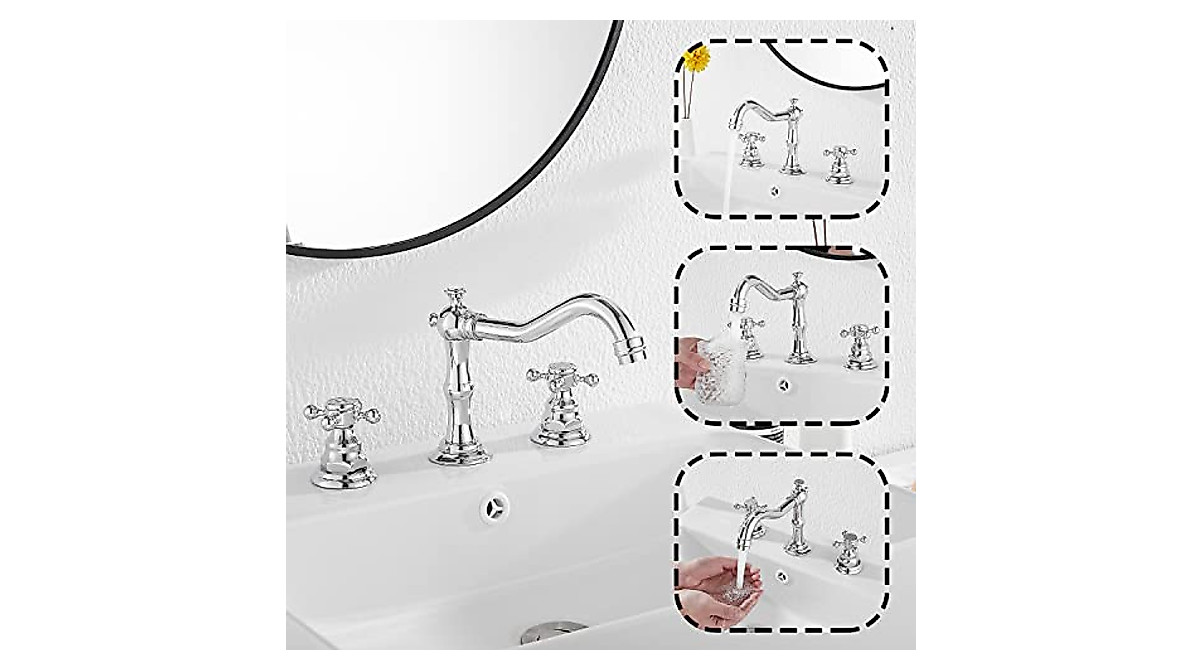 GGStudy Duschschlauch 254 Cm – Flexible Edelstahl-Brause, Verchromt – Mit 20 Cm Regenduschkopf
