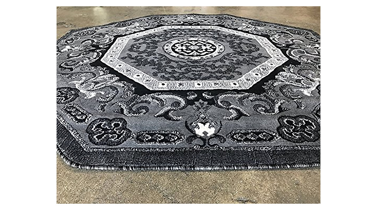 Carpet King Traditional Persian Octagon Rug - Elegant & Durable