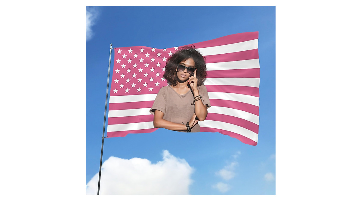 Custom Pink American Flag - Personalize Your Own!