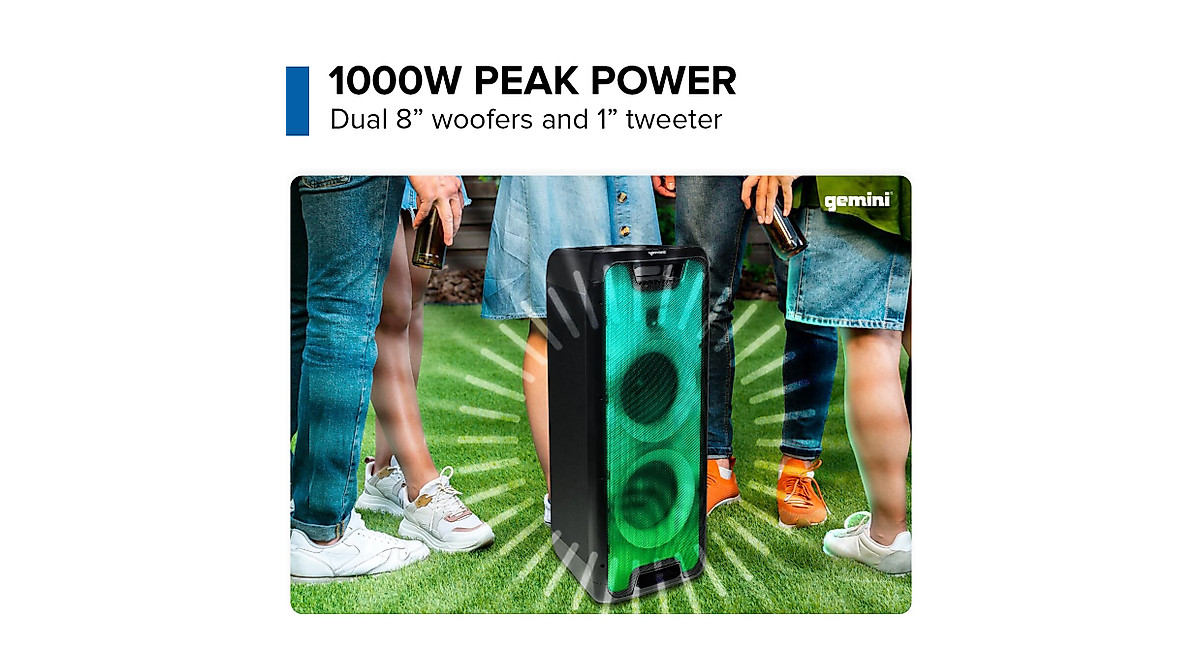 Gemini Sound GLS-880 Portable Party Speaker