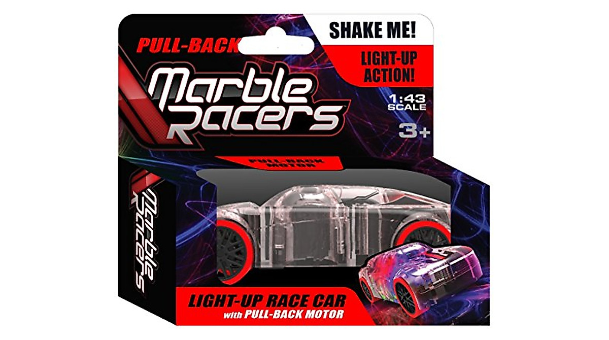 Marble Racers Light Up Pull-Back Race Car - Fun for Kids!