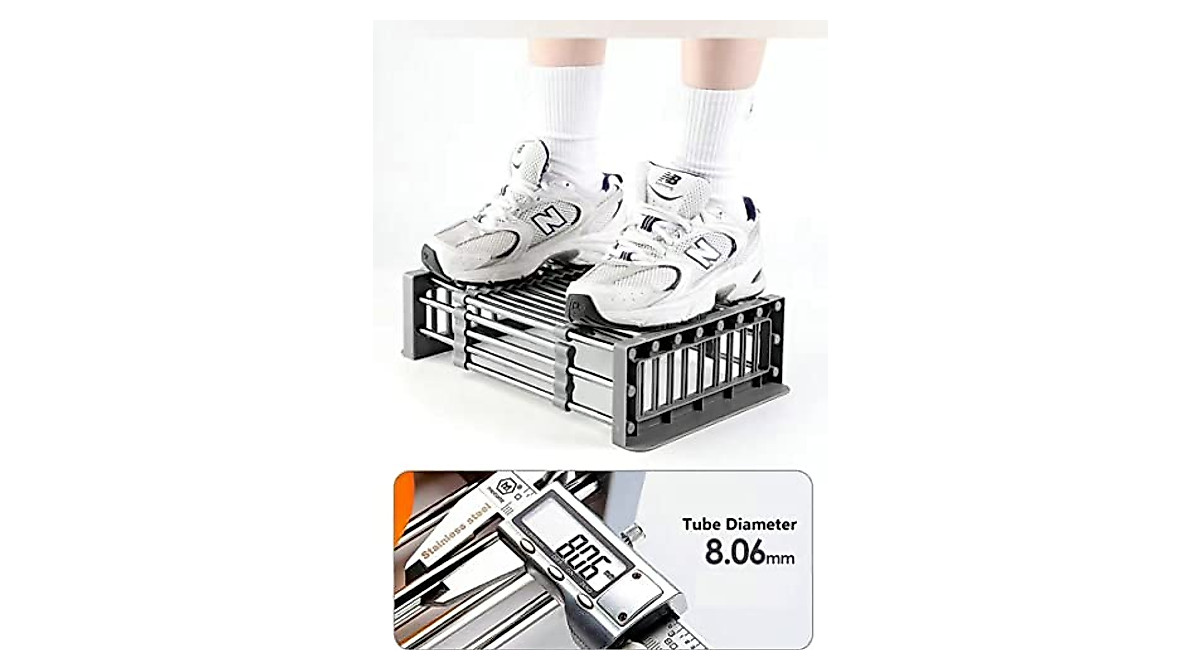 Temu Stainless Steel Kitchen Drain Rack | Retractable Sink Shelf