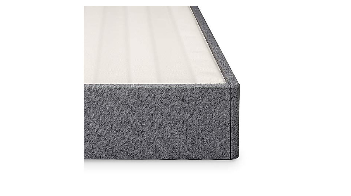 ZINUS Upholstered Box Spring - Stylish & Durable Support