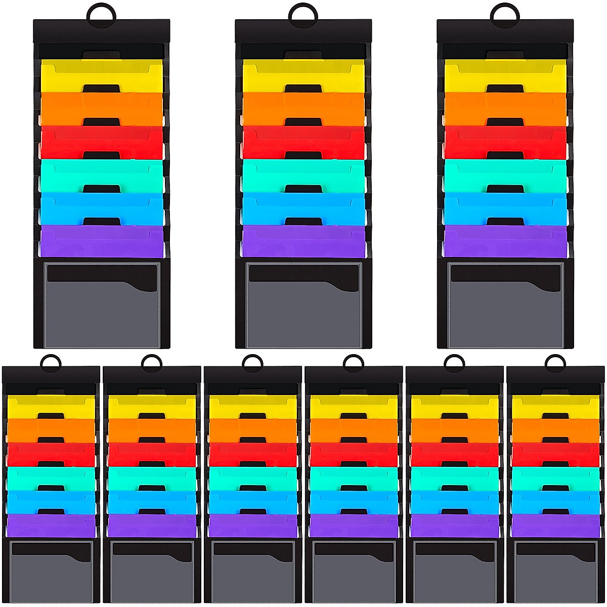 Yahenda Wall File Organizers: 9 Sets for Classroom & Home Storage