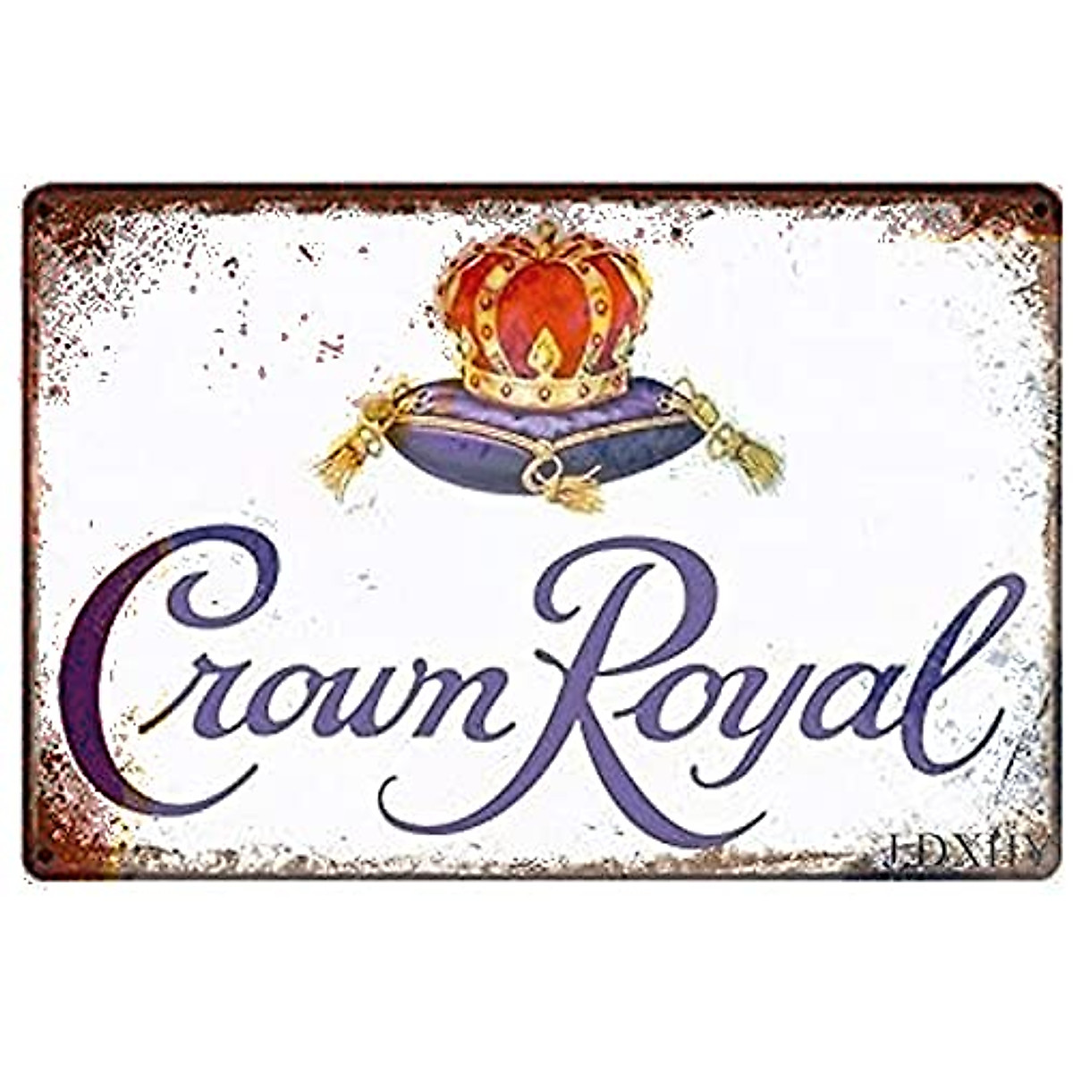Vintage Crown Royal Metal Signs - Retro Home Decor 2Pack