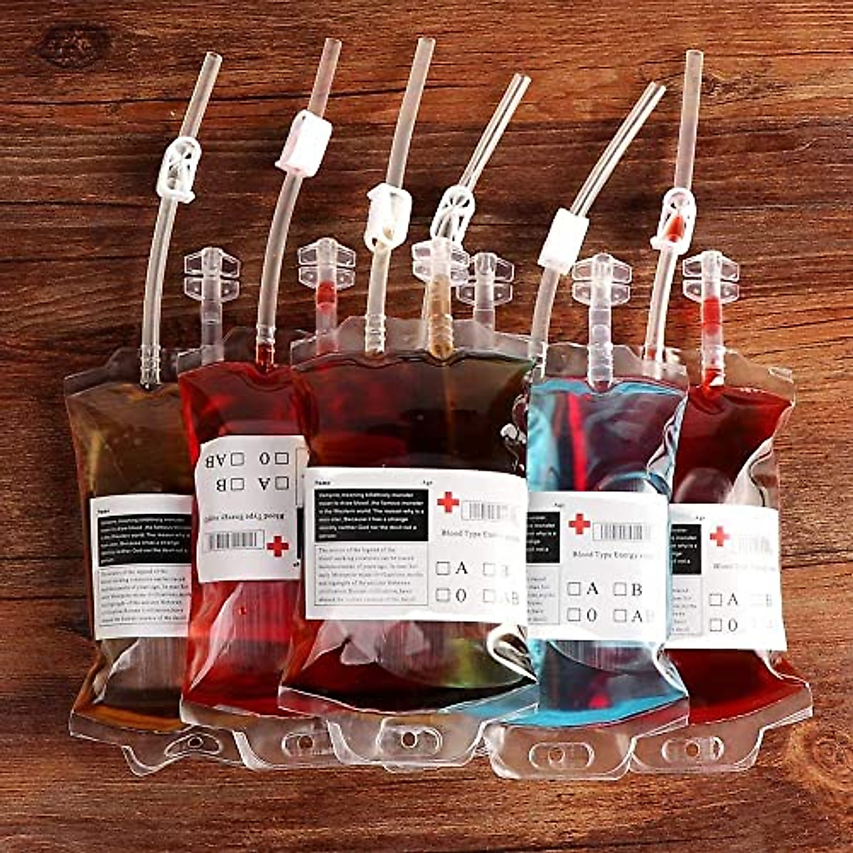 Halloween Blood Bags - 10 Pack for Party Favors