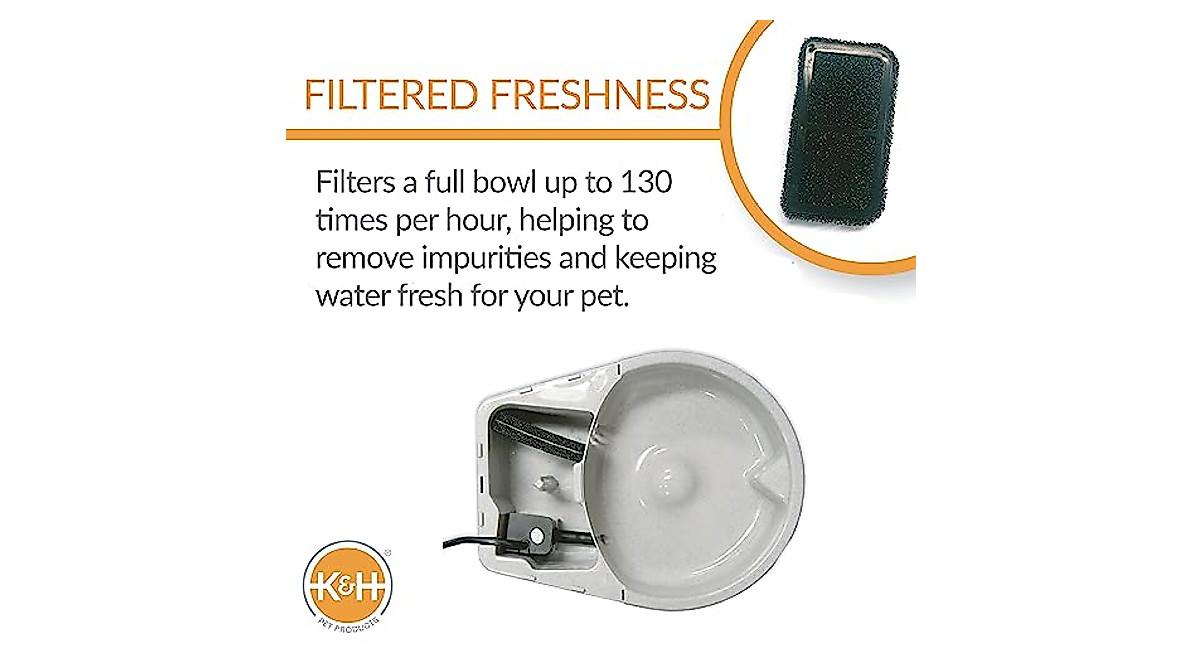 K&H CleanFlow Filtered Water Bowl for Dogs