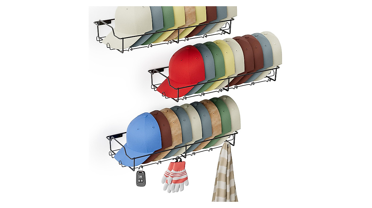 Maximize Space with Fairpeak Hat Rack Organizer - 3 Pack