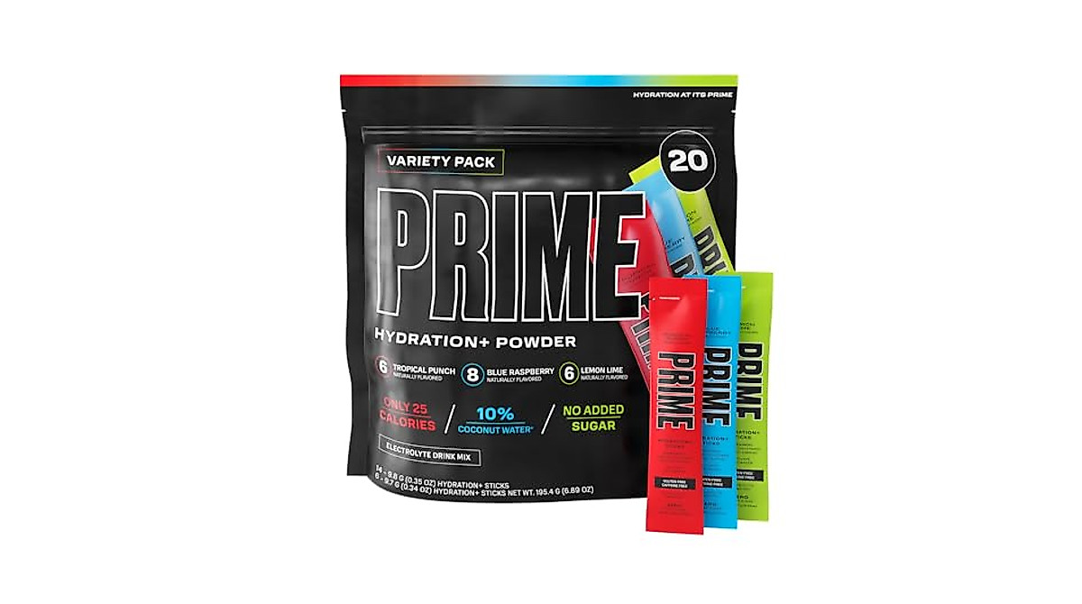 Prime Hydration+ Sticks Variety Pack | On-the-Go Electrolyte Powders