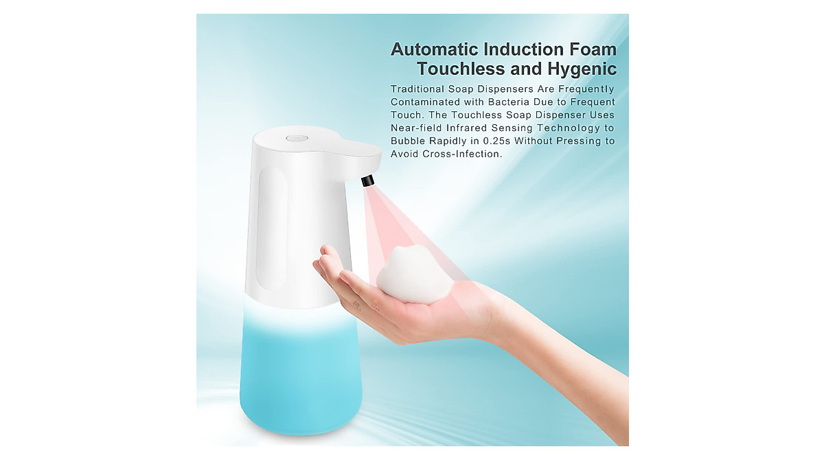 Wisekoti Automatic Touchless Soap Dispenser - Rechargeable & Sensetive