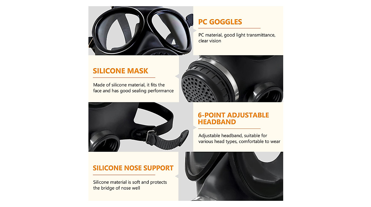 DADUMK Full Face Respirator Mask for Safety and Comfort