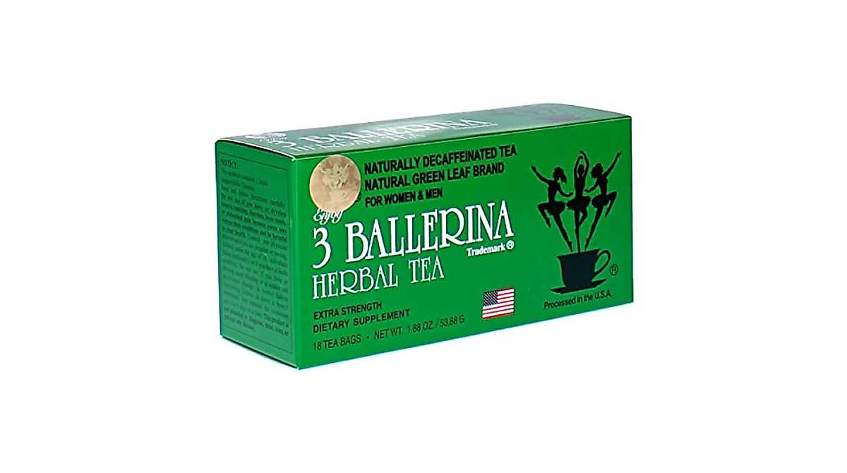 3 Ballerina Tea Extra Strength Herbal Detox – Caffeine Free Support