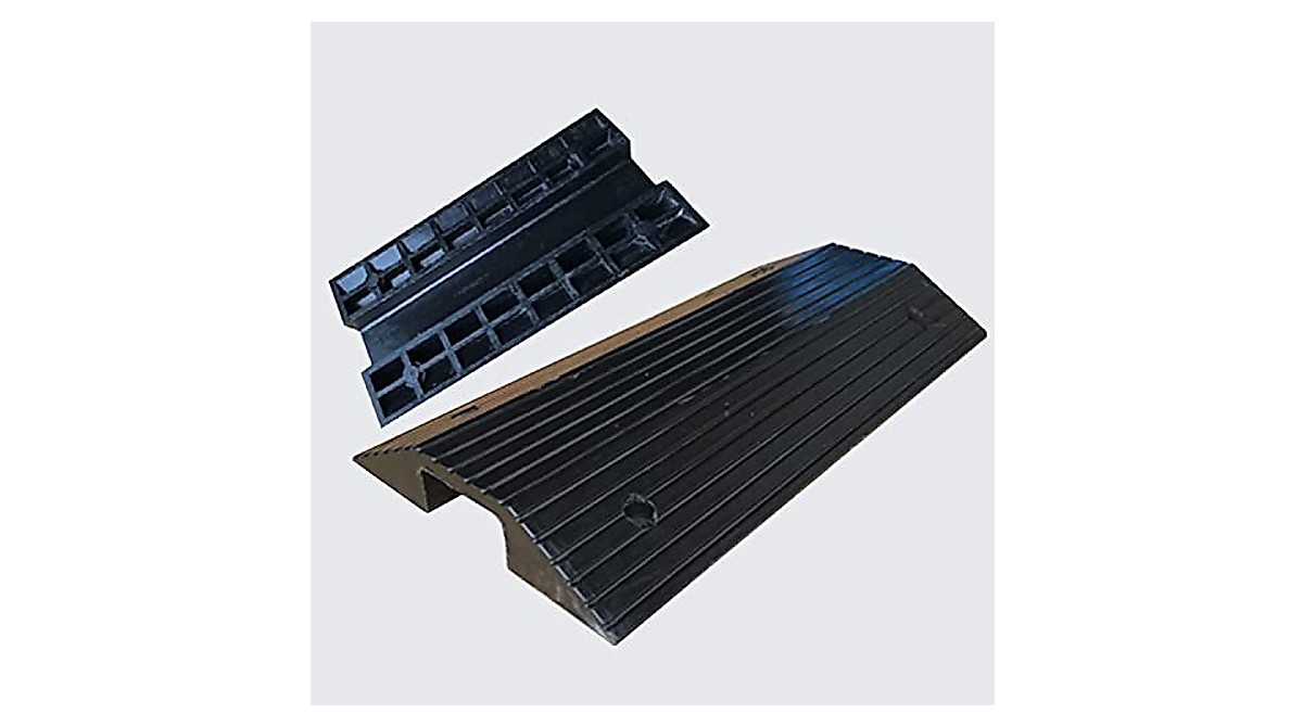 GUENZO Rubber Threshold Ramp for Wheelchairs & Vehicles | Anti-Slip ...