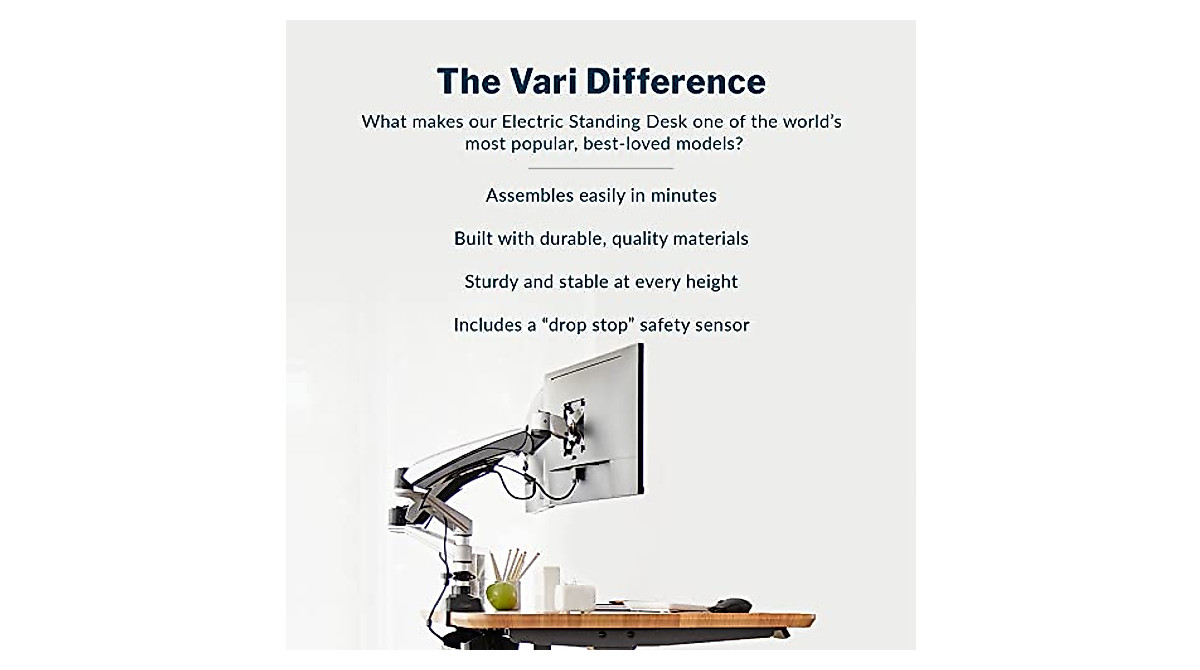 Vari Electric Standing Desk: Dual Motor, Adjustable Height Office Desk