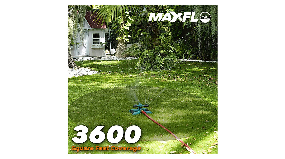 Heavy Duty Yard Sprinklers 2 Pack - Wide Coverage & Easy Setup