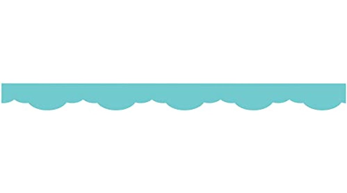 Light Turquoise Scallops Border Trim for Teachers