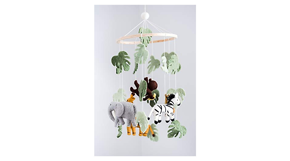 Jungle Animals Baby Mobile for Vibrant Nursery Decor
