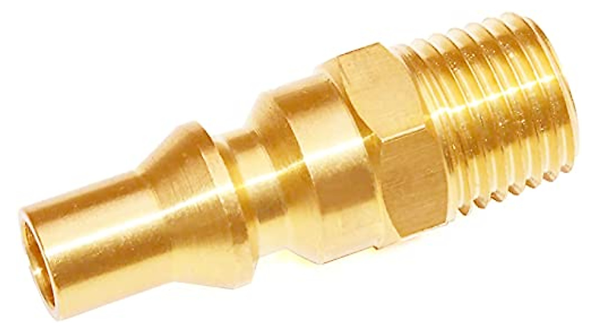 ANPTGHT 2-Pack Propane Quick Connect Fittings - Full Flow Male Plugs