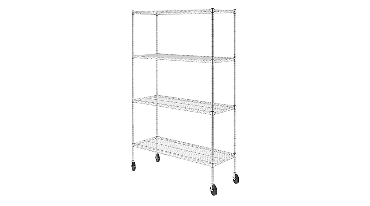 SafeRacks Heavy Duty Storage Shelves with Wheels