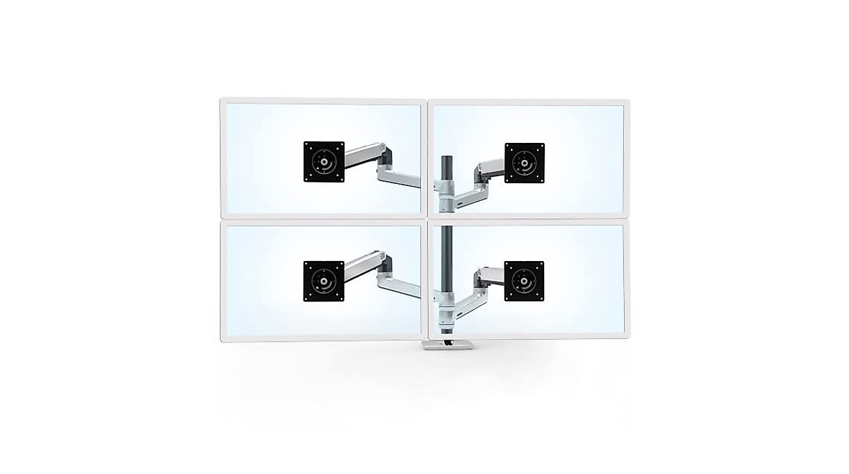 Ergotron LX Quad Monitor Arm: Mount 4 Screens Easily