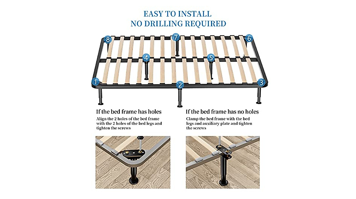 Adjustable Bed Support Legs - Strong, Durable & Easy to Install