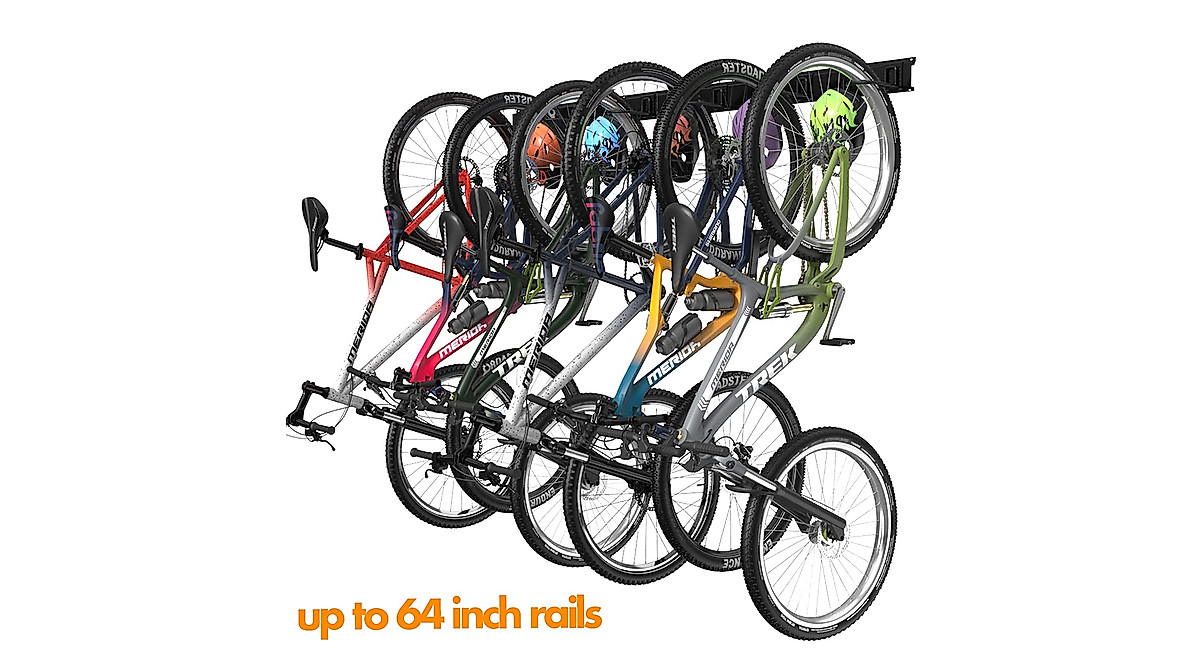 TORACK Bike Storage Rack - Space-Saving Wall Mount for Up to 6 Bikes