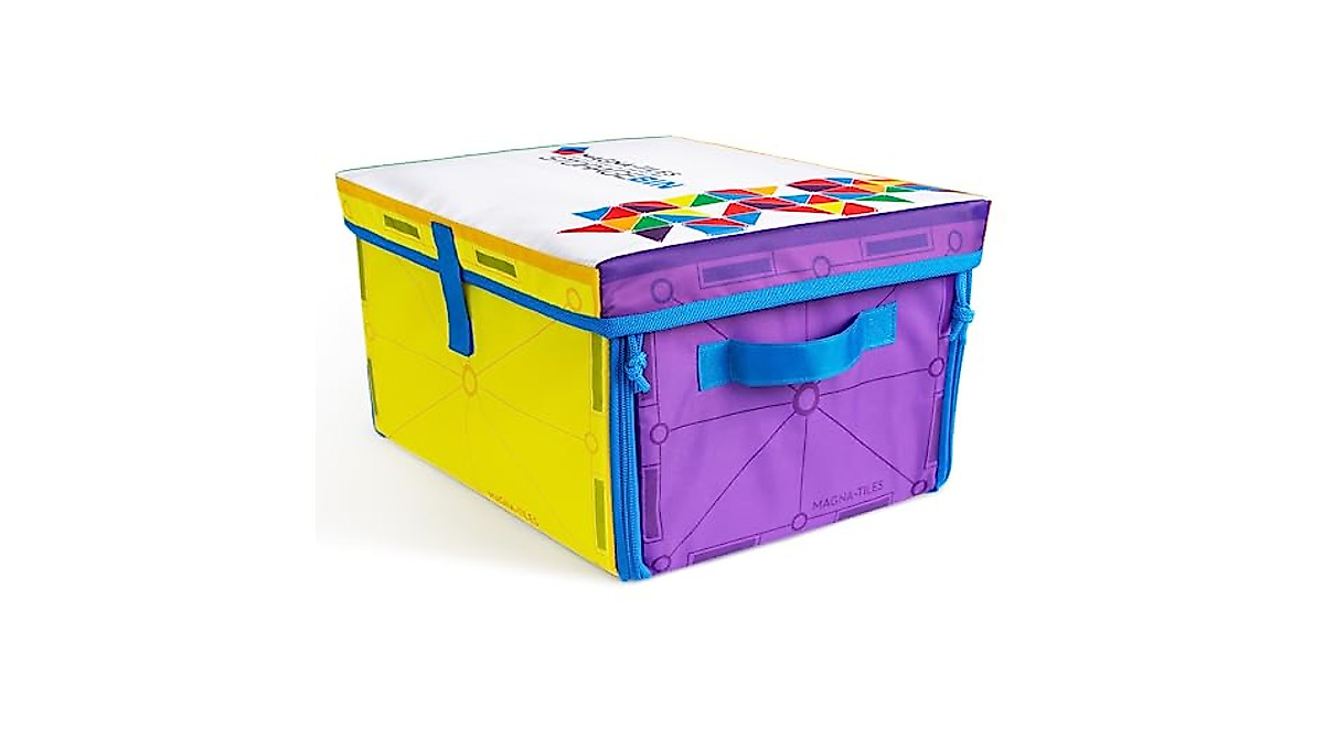 MAGNA-TILES Storage Bin & Interactive Play-Mat for Kids