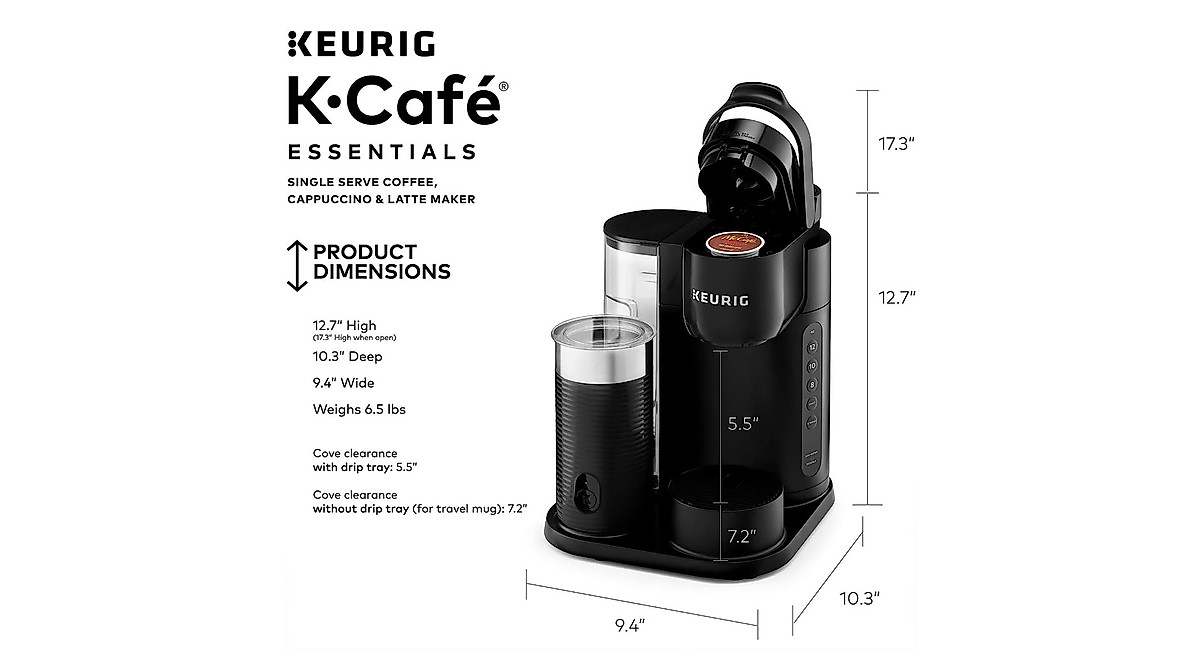 Keurig K-Cafe Essentials Coffee Maker - Renewed Excellence