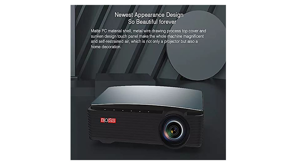 Boss S28A 4K UHD Projector - Bright Home & Office Multimedia Device