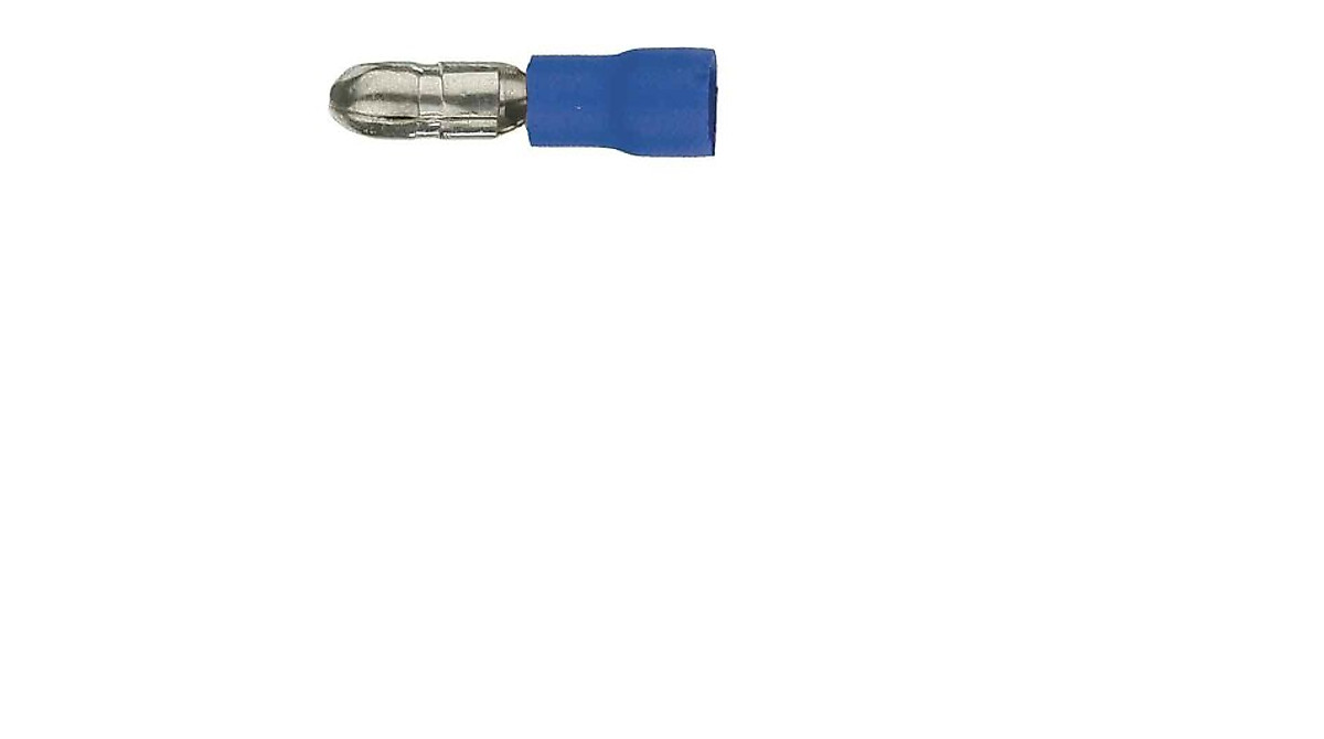 Install Bay Vinyl Male Bullet Connectors 16/14 Gauge Blue 100-Pack