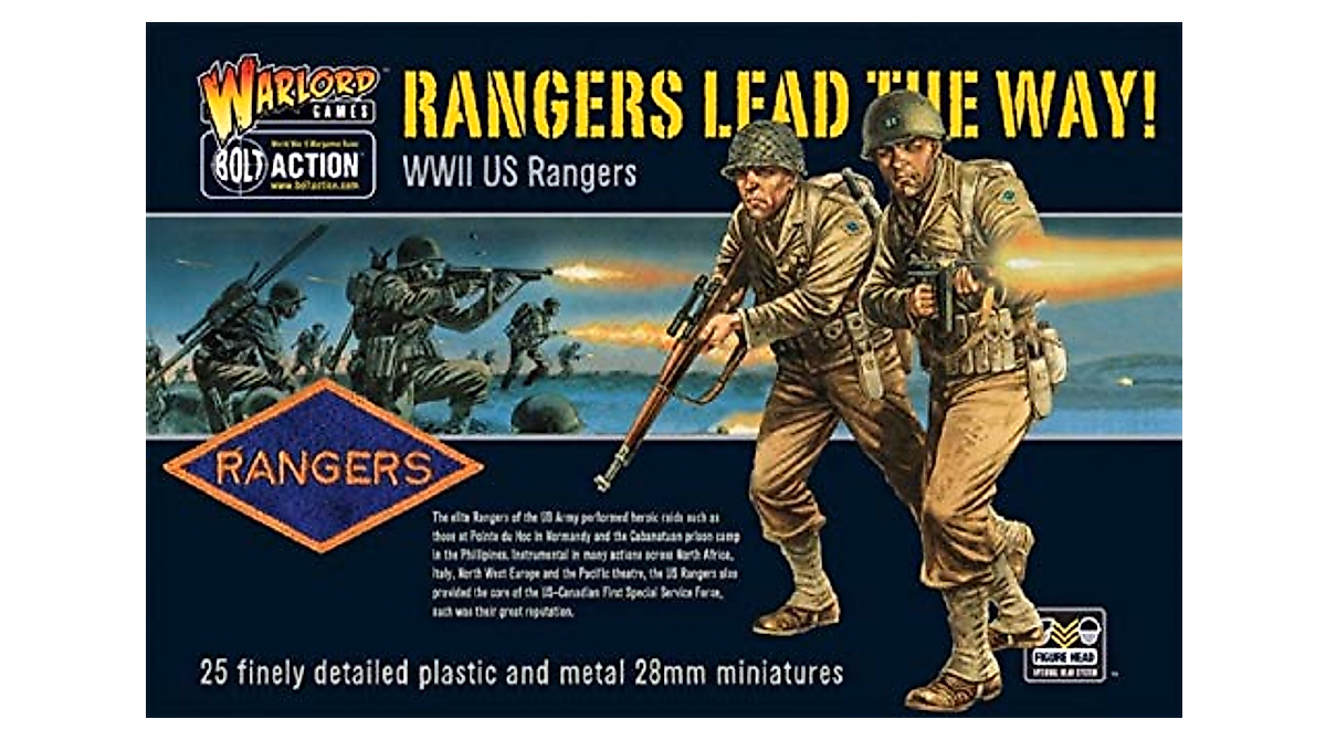 Bolt Action US Rangers Miniatures Kit for WWII Wargaming