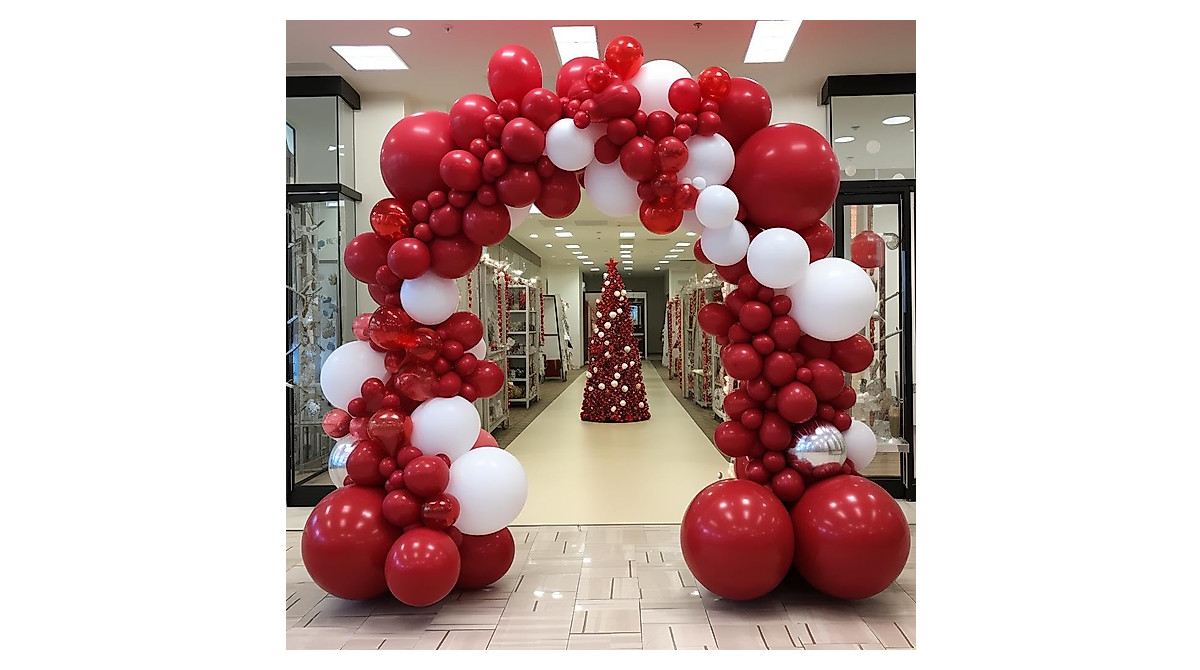 KBZVNAF Red White Balloons Garland Kit for Any Occasion