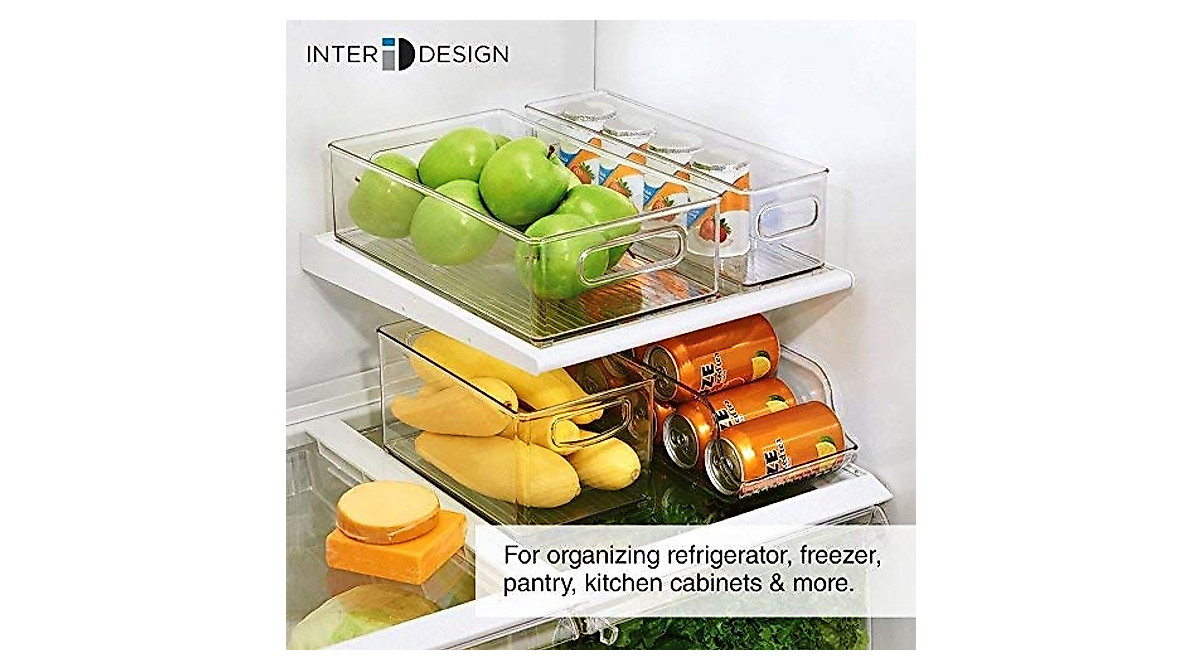 Organize with InterDesign Kitchen Storage Bins - 4 Pack
