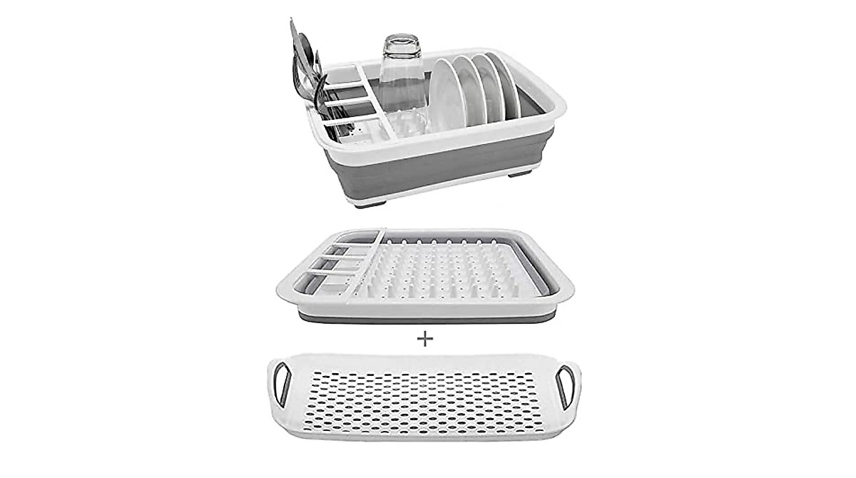 Collapsible Dish Drying Rack - Space-Saving Design